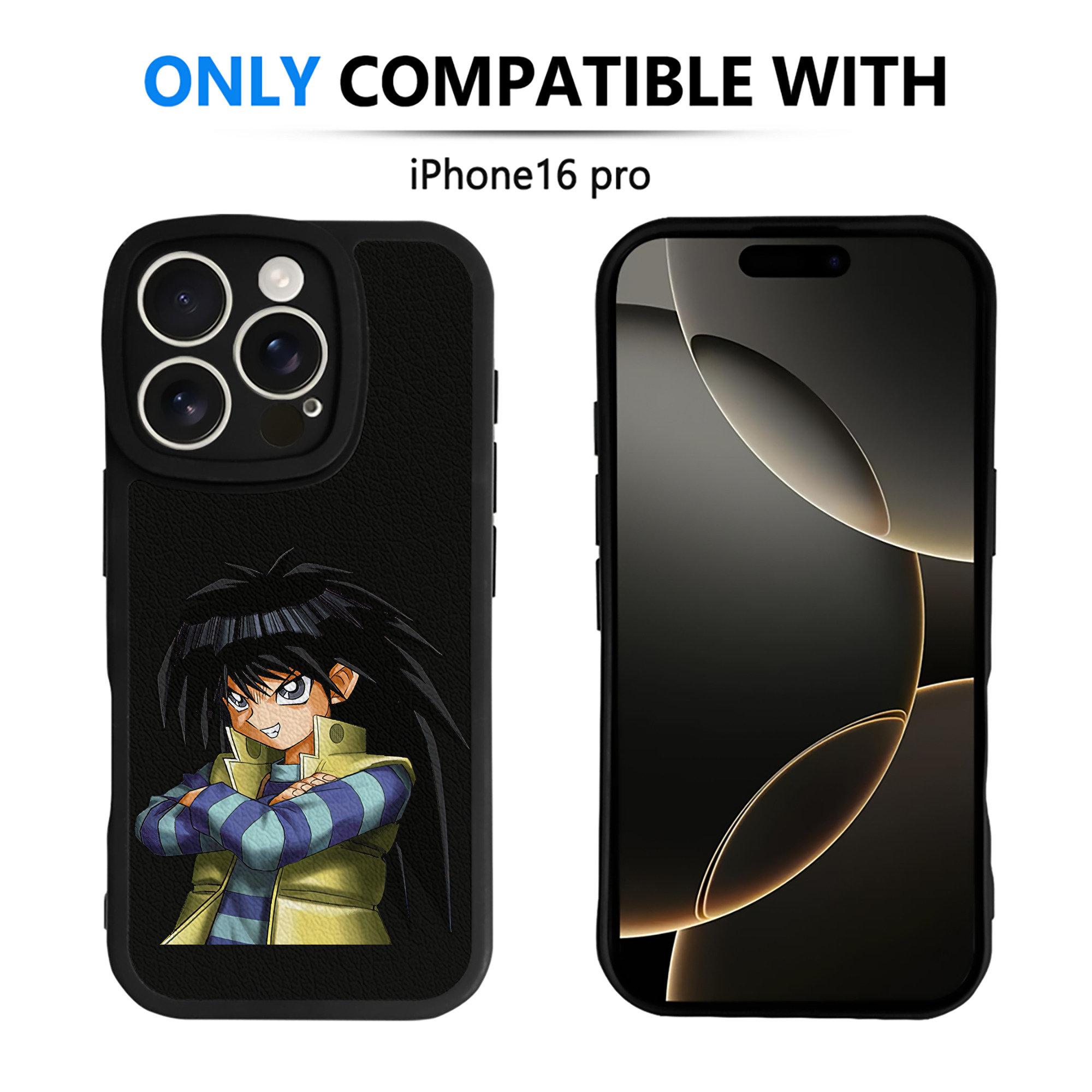 遊☆戯☆王 Yu-Gi-Oh! 【iPhone 16シリーズ対応】シリコンスマホケース（レザー調） 材質：シリコン